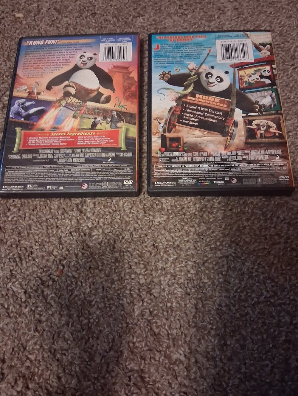Kung Fu Panda DVD Lot -  (1 & 2) - Picture 2 of 3